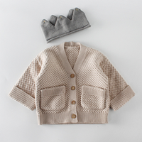 Hand Knitted Cardigan Plain Autumn Design