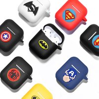 Cartoon Avengers Earphone Cases For AirPods Shockproof Protective Cover For Apple Air Pods Silicon Case