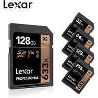 70% off Lexar 95M/s 633x 16G 32GB U1 SD-HC 64GB 128GB 256GB U3 SD Card SD-XC Class 10 memory Card For 1080p 3D 4K video Camera