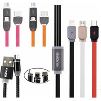 Original Fast Charging 3 in 1 Magnetic Cable 2.5A USB Type C for Huawei P30 Data Charger Cables Micro Wires Tablet Power Lines