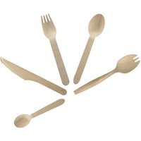 Disposable dinnerware biodegradable utensils tray wooden cutlery