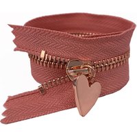 Rose Gold Open End Metal Zipper Bags Wallets
