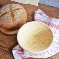 25cm Large Round Bannetons Brotforms Bread Proving Basket F 1000g Dough