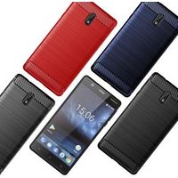 Carbon Fiber Shockproof Soft TPU Back Cover mobile Phone Case For nokia 3