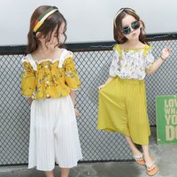 Korean Style Strapless Top & Wide Leg Trousers Set