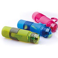Customized drinking foldable water bottle 600ml easy carry collapsible water bottle
