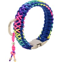 Rainbow King Cobra Paracord Dog Collar Lead Charms