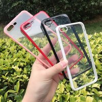 Customized Protective TPU Double Color Clear Mobile Cover Cell Phone Case For Smart iPhone 6 Plus 7 Plus 8 Plus X XR XS XS MAX