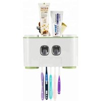 China Supplier New 2019 Products Ecoco Auto Squeezing Toothpaste Dispenser with 5 Pcs Toothbrush Holder