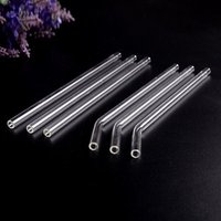 Eco friendly borosilicate glass clear straight straw