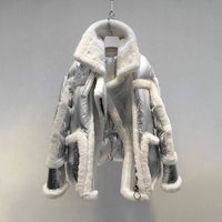 European Style Genuine Leather Sheepskin Fur Jacket