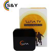 Receptor LUNA tv box 4k iptv with Latino america Spainish solo iptv sin antennas free Channels Streaming Box latino