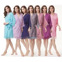 Plain Lace Bride Robe Weddings