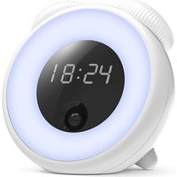 cute kids smart alarm clock intelligent human body induction control desktop alarm Clock