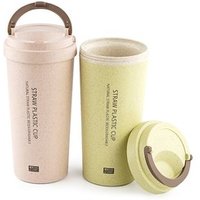 Eco Friendly Reusable Double Wall Wheat Coffee Cup
