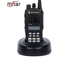 Motorola portable analog radio gp338 is vhf/uhf lcd and keypad 28 channels walkie talkie