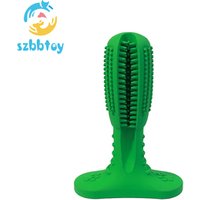 Pet Dog Toothbrush chew ToyNon-Toxic Silicone Brushing Stick Chew Teeth Cleaning Full Stock