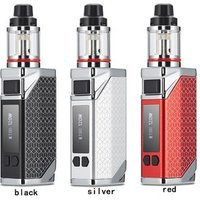 E cigarette free sample digital LED screen 120w ceramic coil huge vape cartridge new box mod starter kit hot sale in uk