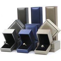 Wholesale luxury set custom gift packaging jewelry box with logo printed