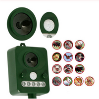 45MA (HZ) Solar Powered Ultrasonic Outdoor Pest Animal Repeller Activated Repellent Pest Animal Control Rodent Garden supplies