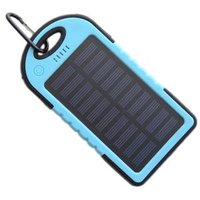 promotion gift keychain Outdoor portable 5000mah Waterproof solar charger Power Bank