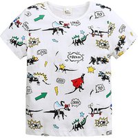 Cartoon Dinosaur Cotton T Shirt Toddlers