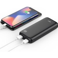 Large capacity smart tech power bank 20000mah dual usb sleek digital display powerbank for mobile phone