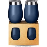 double wall stainless steel wine glass insulated wine tumbler cups travel mug cup