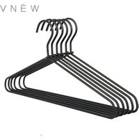 black thick laundry metal wire coat clothes hangers