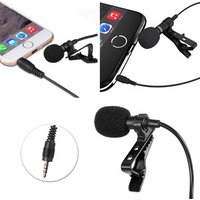 Professional For IOS Android Mobile Phone Portable Mini Stereo HiFi Sound Quality Condenser Microphone Clip Lapel Mic