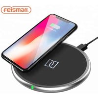 Feisman Qi Certified Fast Wireless Charging Pad, 10W Desktop Fantasy Wireless Mobile Phone Charger for iPhone X 8 Galaxy Note 9