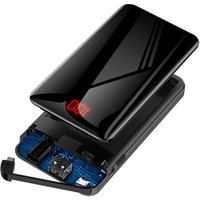 20000mah power bank mirror screen slim portable charging treasure