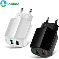 QC 3.0 FAST CHARGER Dual USB Travel Wall Charger Adapter 5W 10W Portable Smart Mobile Phone