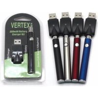 Crazy selling vertex vape pen Cbd 350 vv pen 380mAh Battery eco c twist style preheat CBD Battery for ceramic coil cartridge