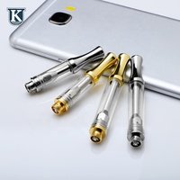 KU AC1003 cbd cartridge wholesale 0.5/1.0ml oil glass pipe vaporizer 510 thread ceramic vape cbd atomizer use for cbd cartridge
