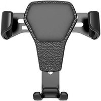 pu leather car air vent clip mount cell phone stand holder,gravity automatic one touch mobile holder for iphone