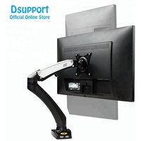 Gas Spring 17-27 inch Desktop LED TV Mount F100 Monitor Holder Arm with 2 USB Port single monitor mount