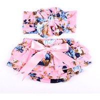 Cute Flower Ruffle Bloomers Newborns Toddlers