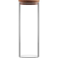 China Suppliers Coffee & Tea Sets Glass Jars With Wood Lid, Glass Jelly Jar