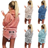 Velvet Cat Pyjama Shorts Set