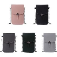 Fashion Women Small Pocket Purse Mini Shoulder Bags Transparent Touch Screen Mobile Phone Bag Ladies Messenger Bag