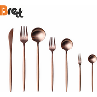 Used Gold Stainless Steel Cutlery Set Handles