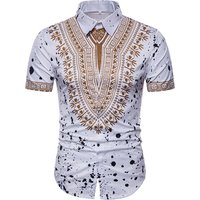 latest 3d printed men's short sleeve shirts for men pictures
