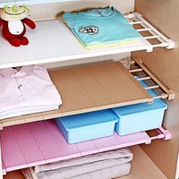 Adjustable Wardrobe Storage Rack Separator 24cm Width