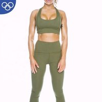 Blank Sports Bra Leggings Yoga Set