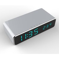 Smart phone Led Digital Alarm Clock Wireless Charger QI