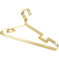 Golden Metal Clothes Shirts hanger with Groove Strong bearing capacity Coats Suit Hanger, clothes hanging rack hangers