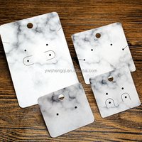 personalized marble pattern printed jewelry cards hanging earring card tags