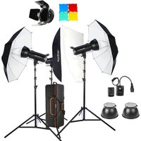 Godox 1200W SK400II 3 x 400Ws 2.4G Bowens Mount Strobe Flash Kits for Photography Lighting Portrait Photography Kits