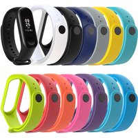 Colorful Cheap Price Silicone Rubber Replaced Strap for Mi Band 3 Custom Logo Wrist Bands